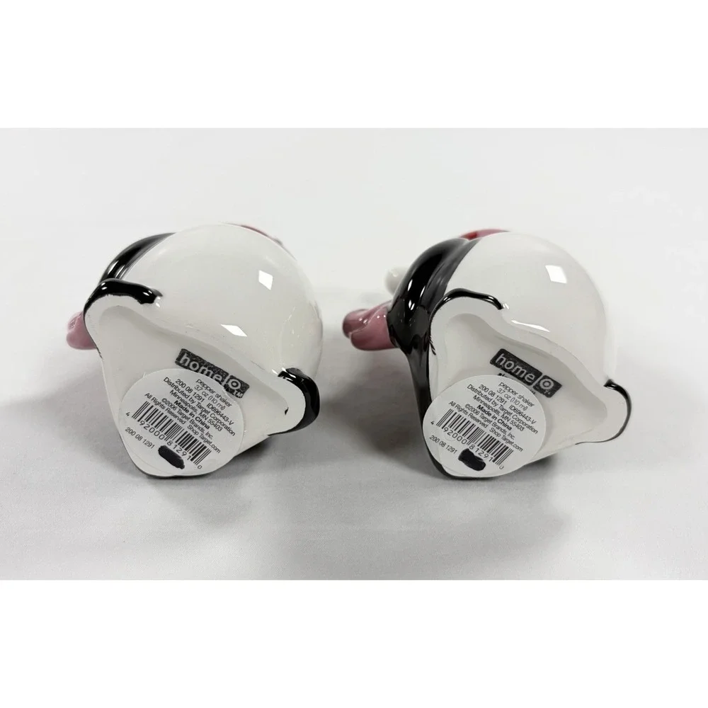 Target Threshold Christmas Penguin Pepper Shakers Ceramic Holiday Lot of 2